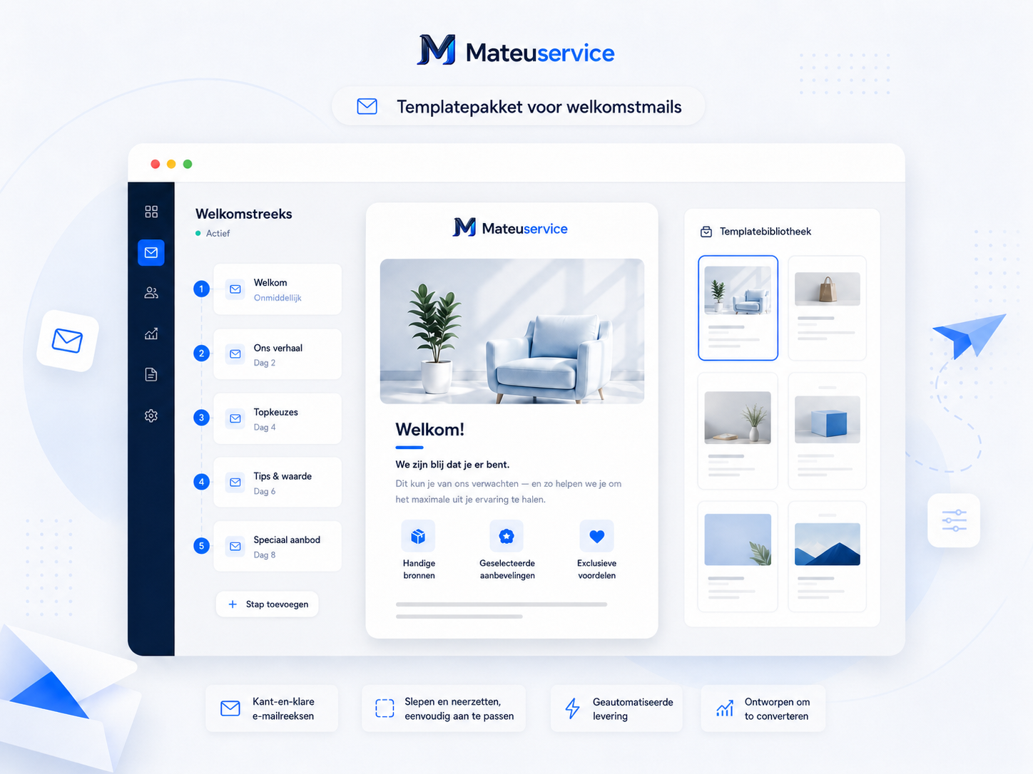Mateuservice template preview