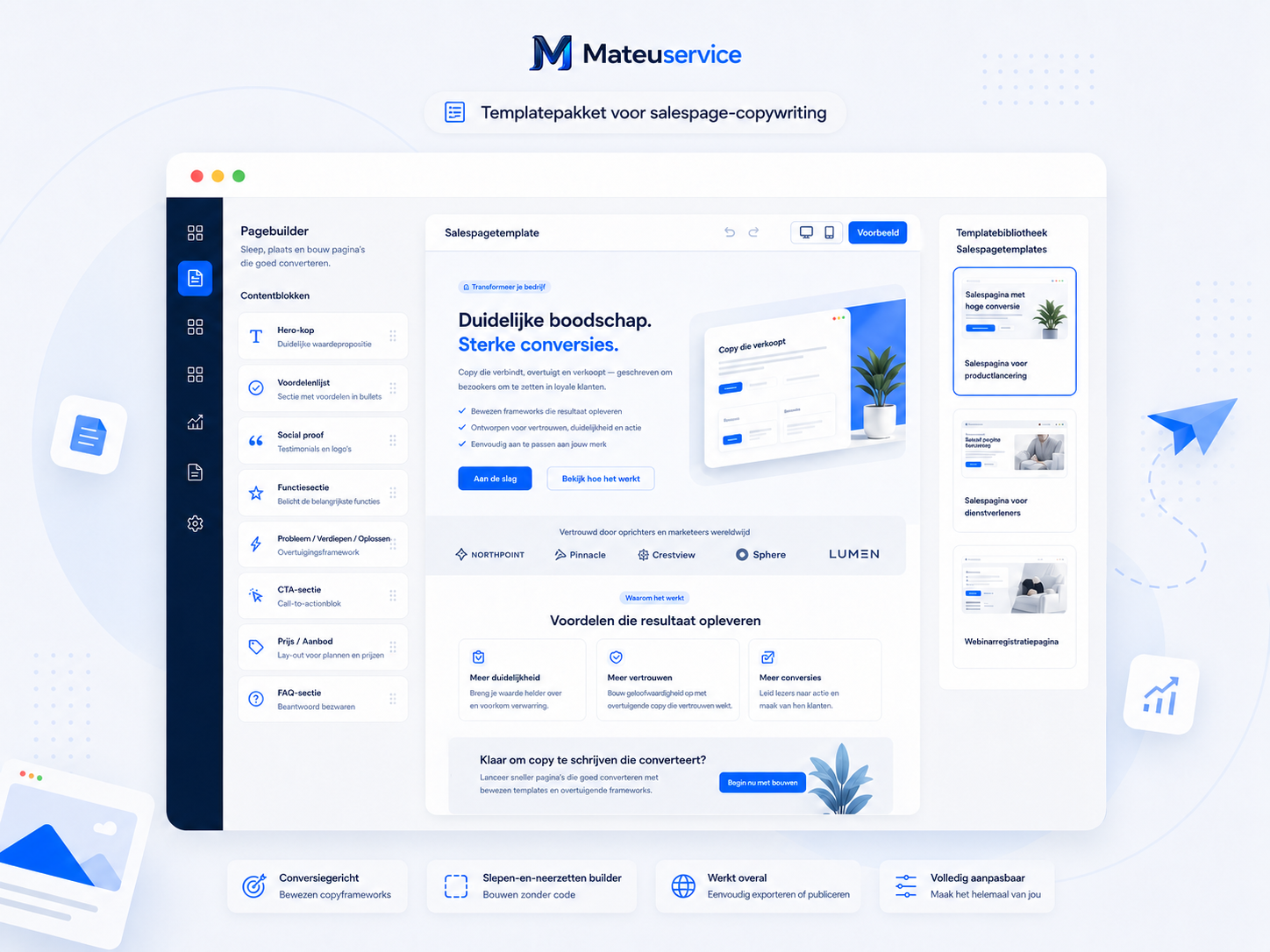 Mateuservice template preview