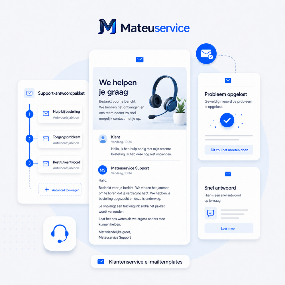 Klantenservice e-mailtemplates